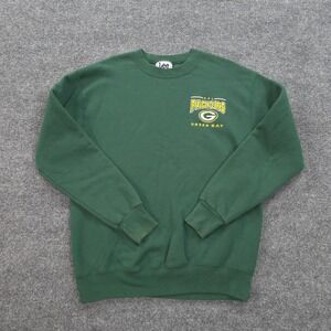 Vintage Green Bay Packers Sweatshirt Mens Medium Football NFL Lee Nutmeg 90s USA